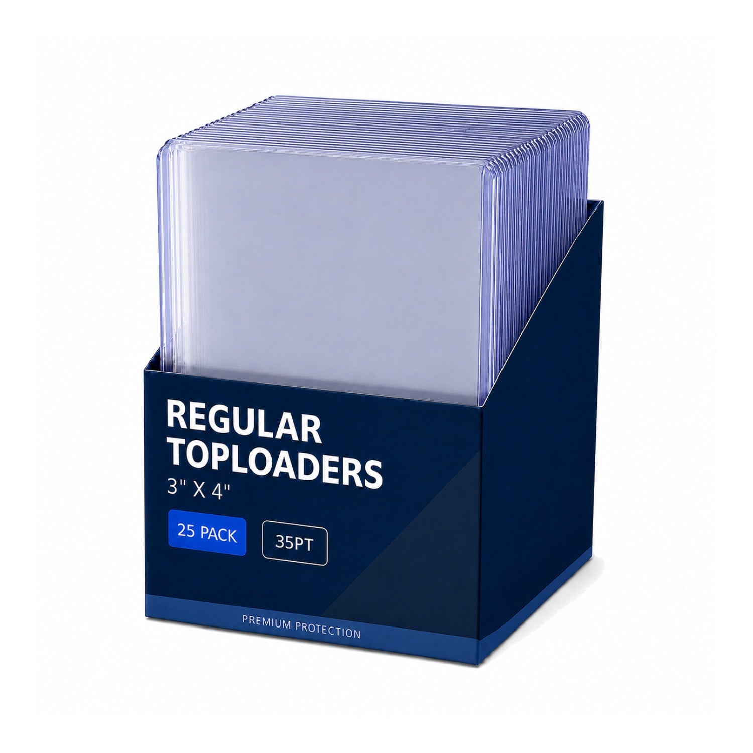 Premium Toploader Regular 3x4 - Clear (25st)-Hobbykort