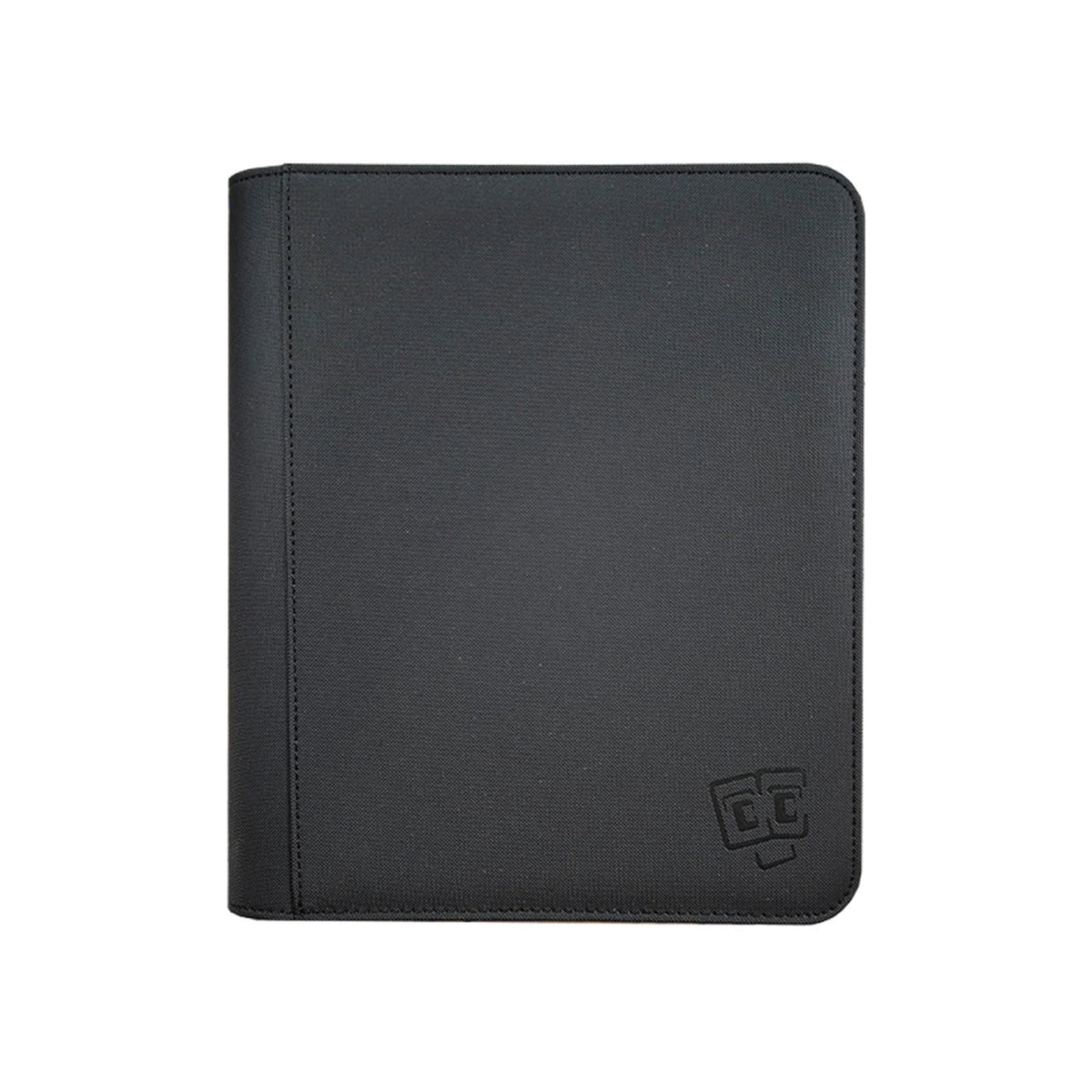 TCG Guru® Zipped 4-Pocket Toploader Binder (Svart)-Hobbykort