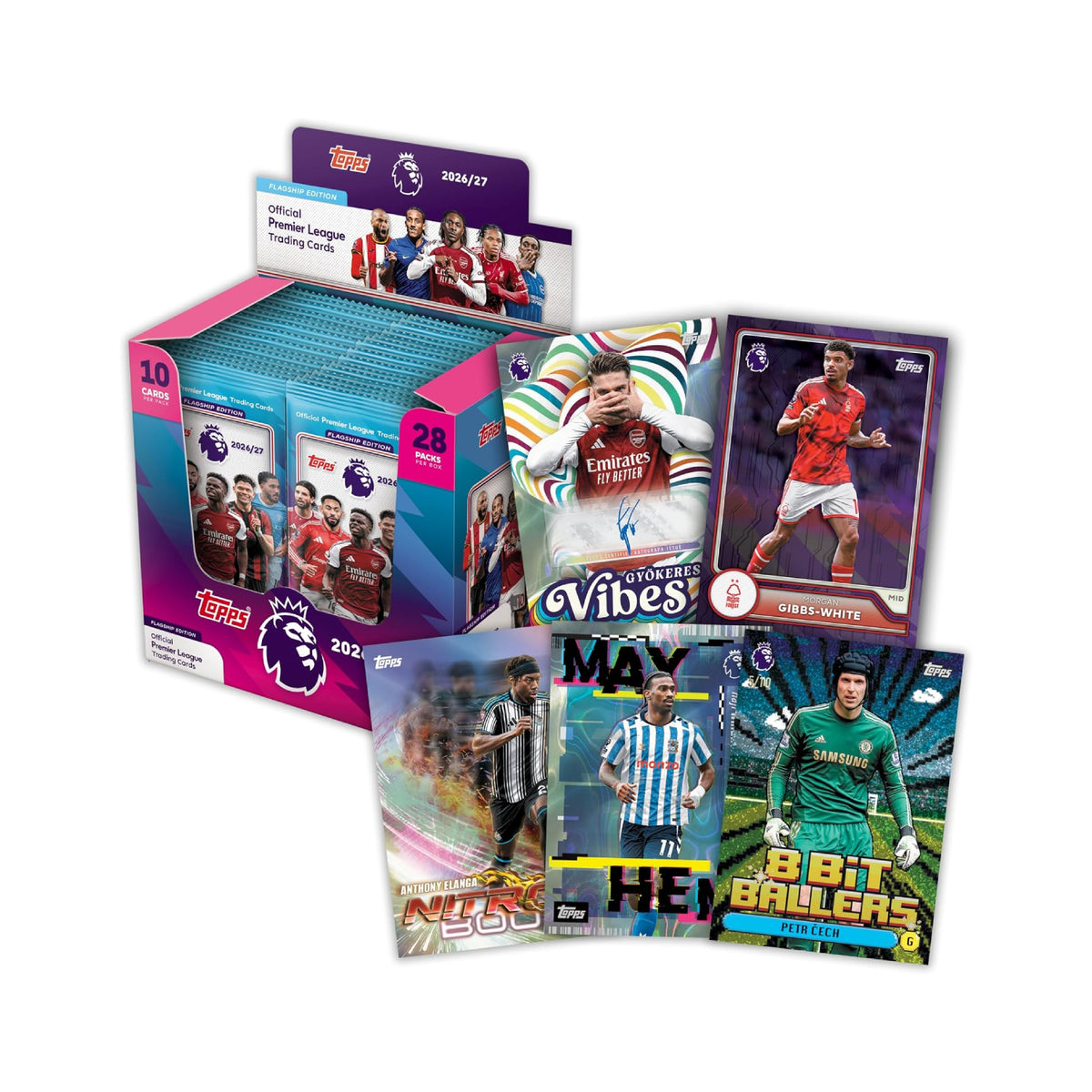 Topps: Premier League 2026/2027 Trading Cards Display-Hobbykort