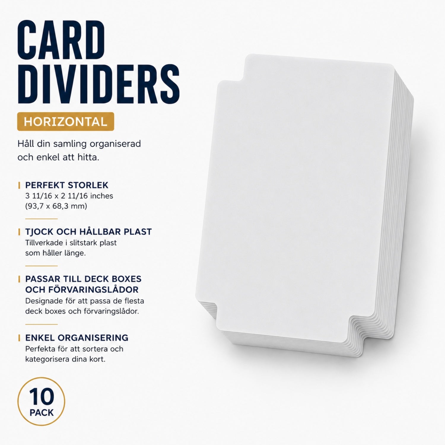 Trading Card Dividers (10st)-Hobbykort