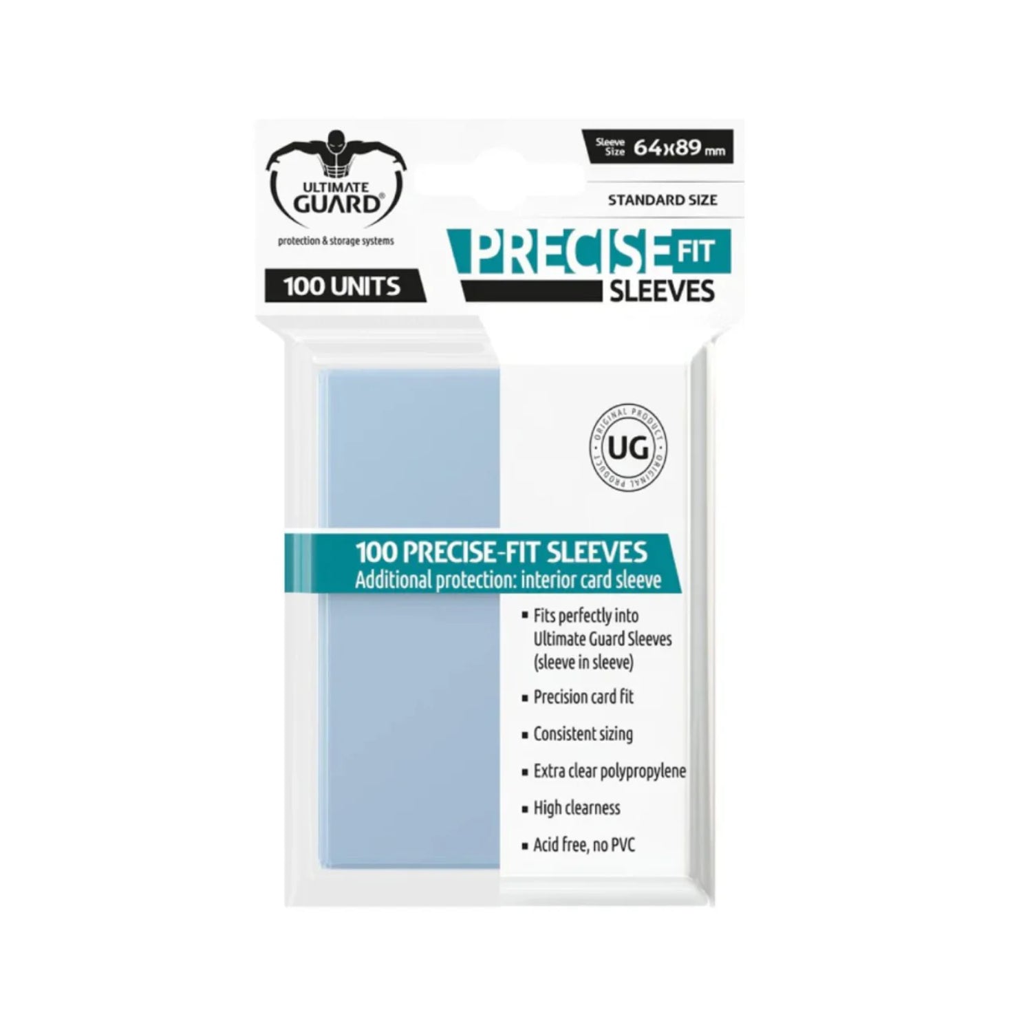 Ultimate Guard Perfect Fit Card - Clear Sleeves 100st (Standard)-Hobbykort