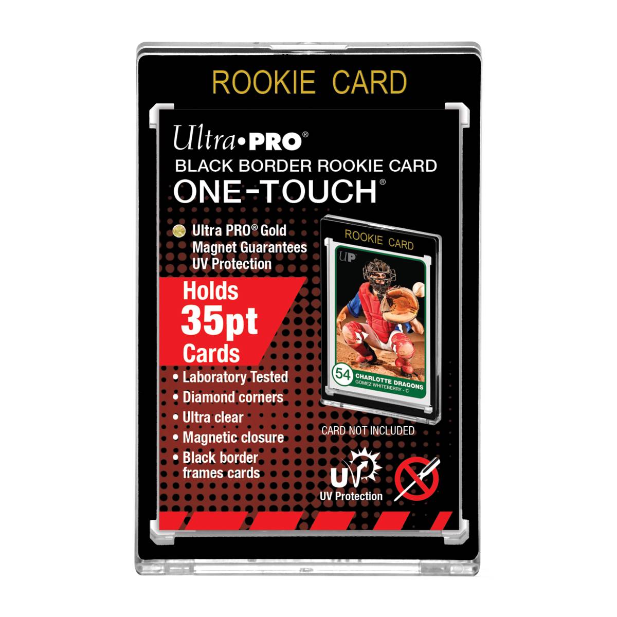 Ultra Pro One Touch Rookie Card Holder - Black Border (35pt)-Hobbykort