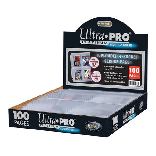 Ultra Pro Platinum Series 4-Pocket Toploader (100st)-Hobbykort