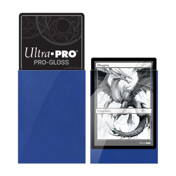 Ultra Pro Gloss Card Sleeves Blå 100st (Standard)-Hobbykort