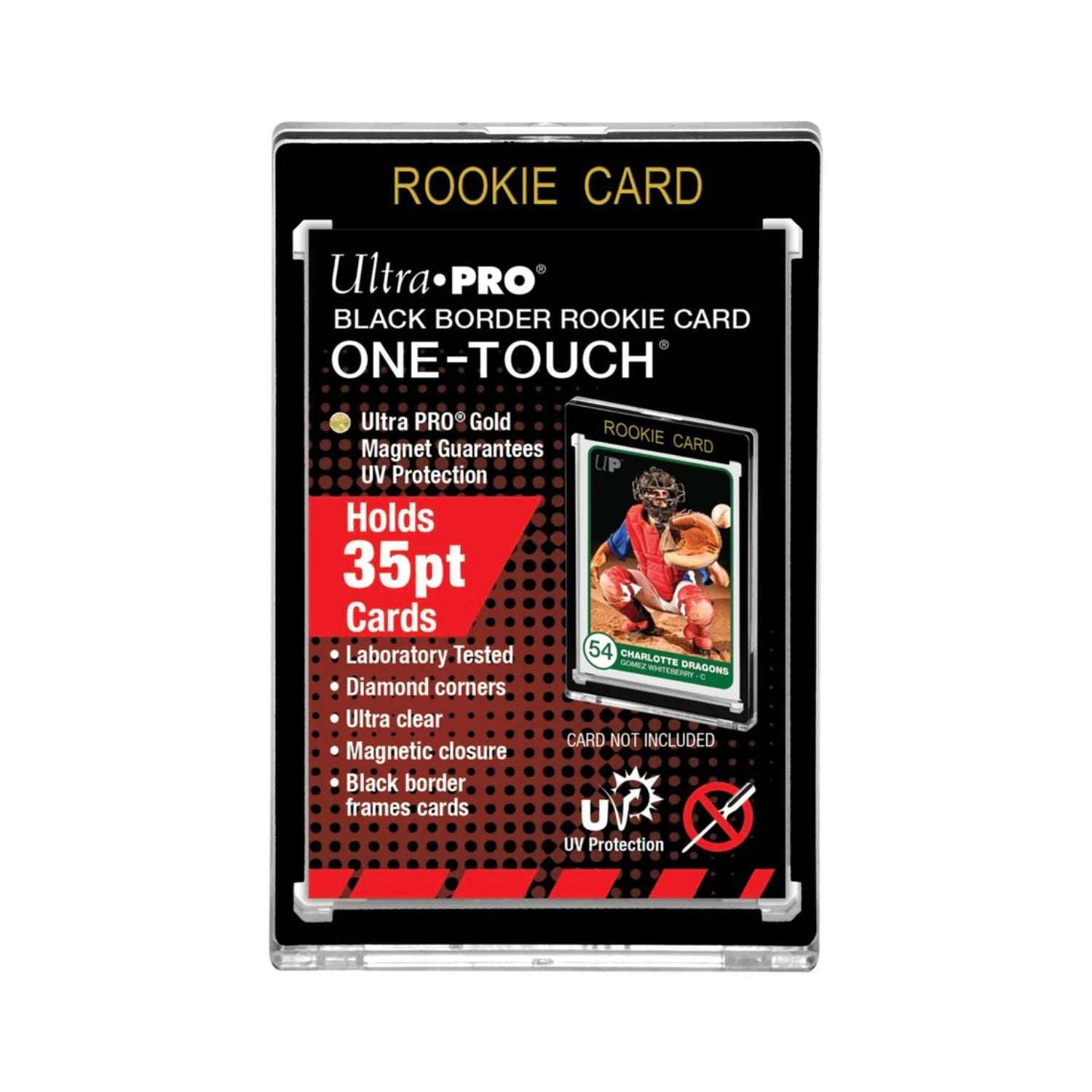 Ultra Pro One Touch Rookie Card Holder Black Border (35pt)