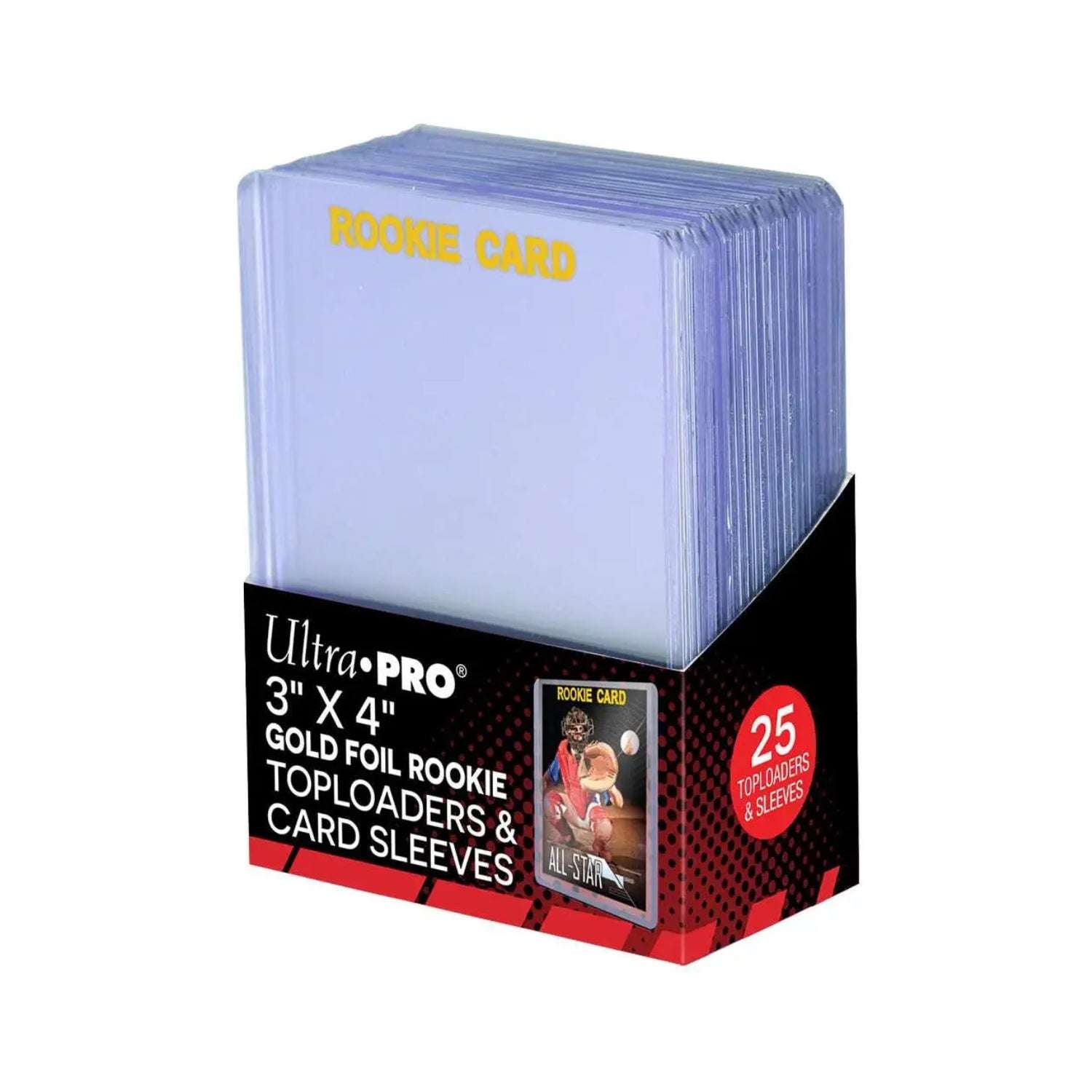 Ultra Pro Toploader "Rookie" inkl. Card Sleeves (25st)-Hobbykort