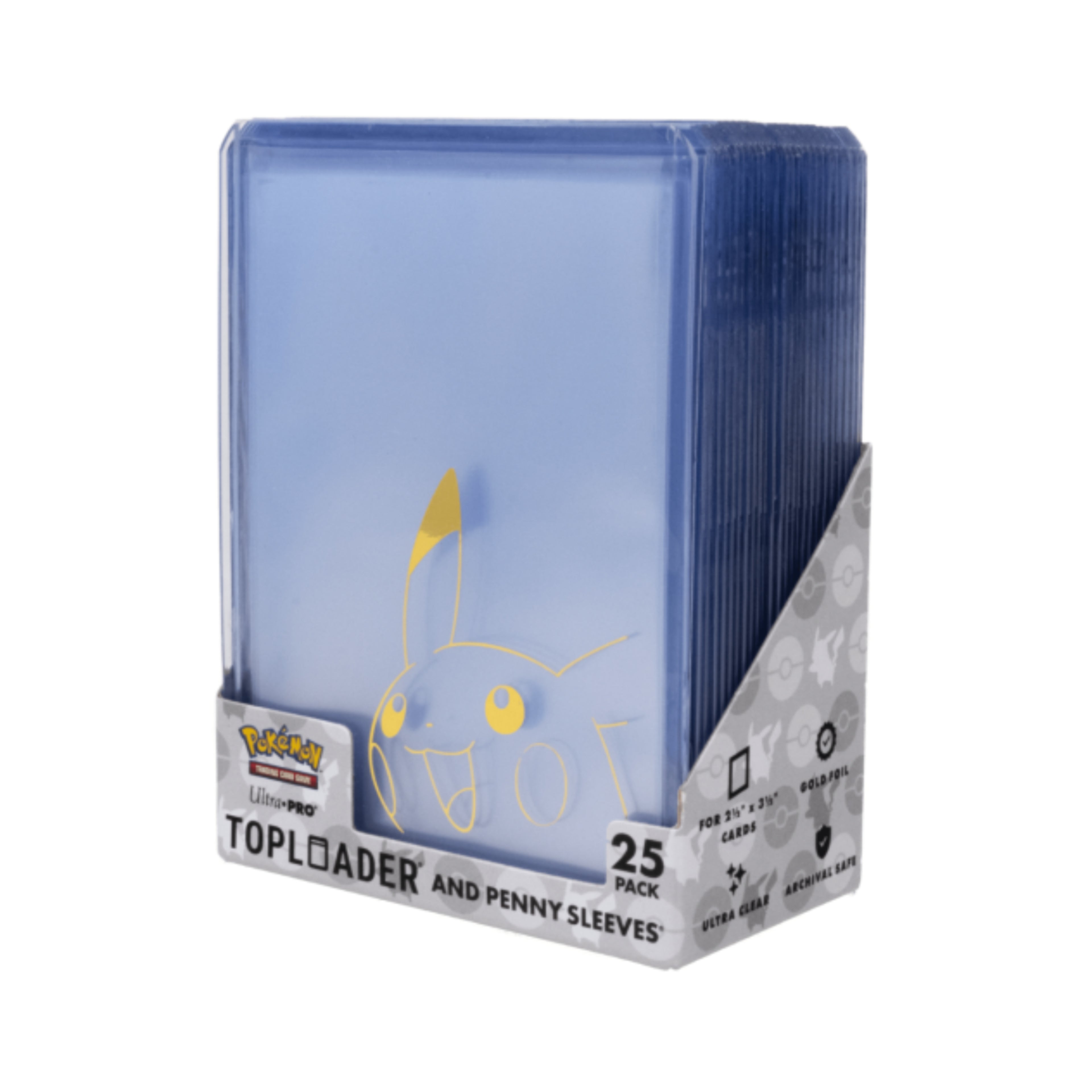 Ultra Pro: Pikachu - Toploader & Penny Sleeves Combo Box (25st)-Hobbykort