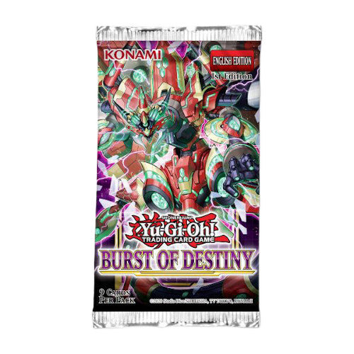 Yu-Gi-Oh! Burst of Destiny (1st Edition) Booster Pack-Hobbykort