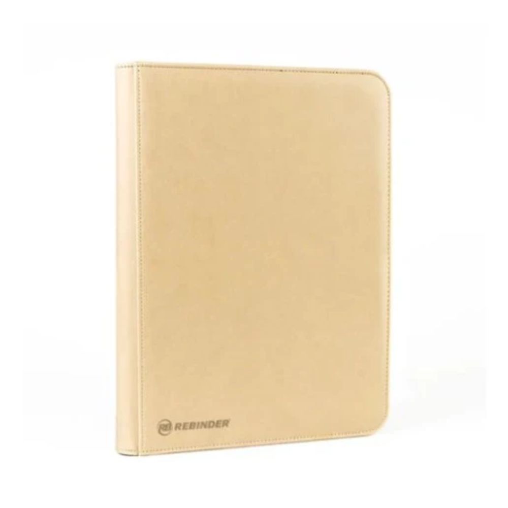 Zipped 9-Pocket Toploader Binder - Sand (Album)-Hobbykort