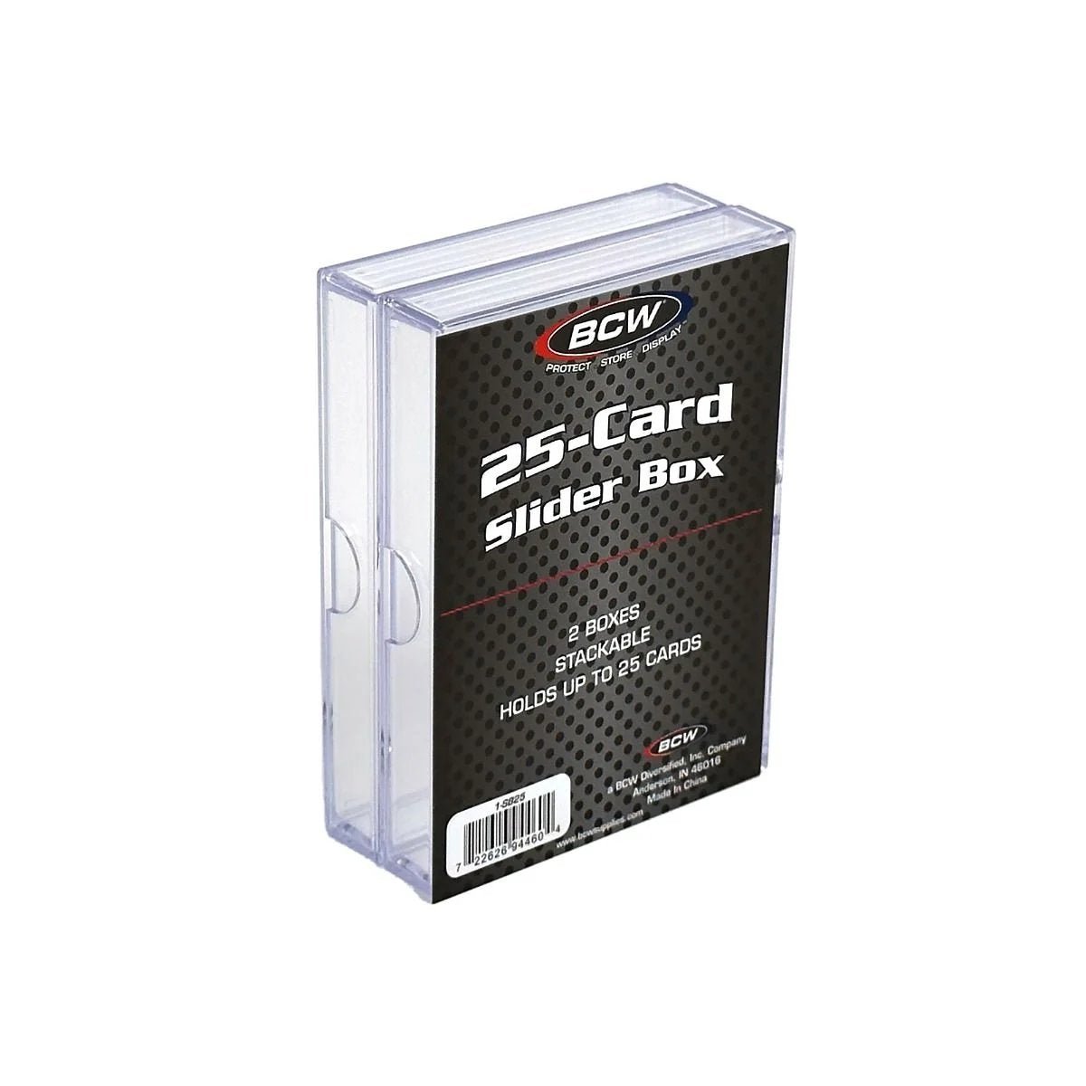 BCW 2 - Piece Slider Box (25 kort) - Hobbykort