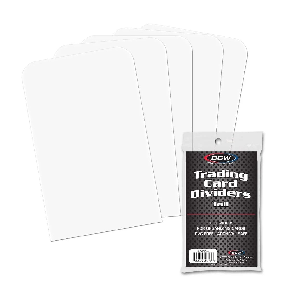 BCW Trading Card Dividers Tall (10st) - Hobbykort
