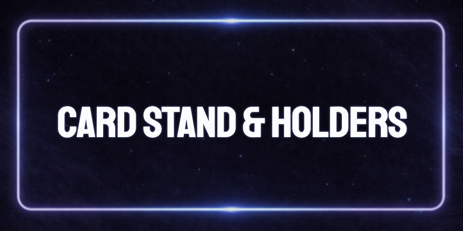 card stand and magnetic holders banner logo