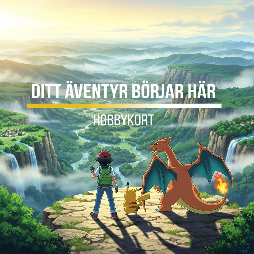 charizard pikachu and ash image - logo hobbykort.se tcg 
