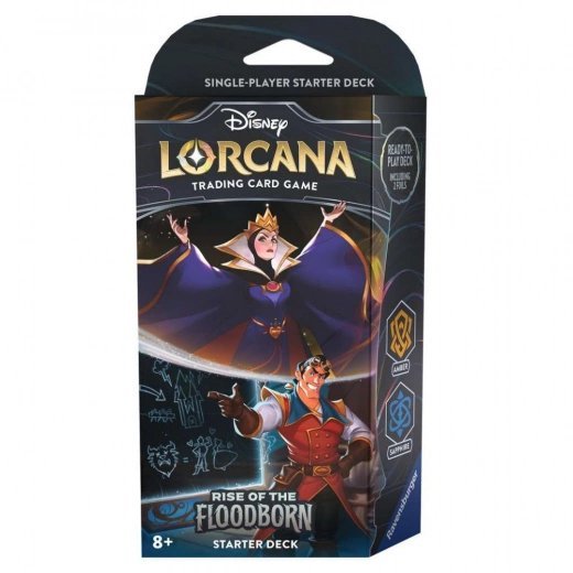 Disney Lorcana: Rise Of The Floodborn Starter Deck (Wicked Queen & Gaston) - Hobbykort