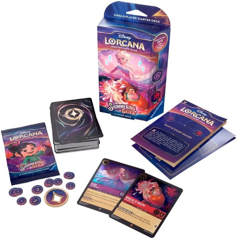 Disney Lorcana TCG: Shimmering Skies Starter Deck - Elsa & Wreck - Hobbykort