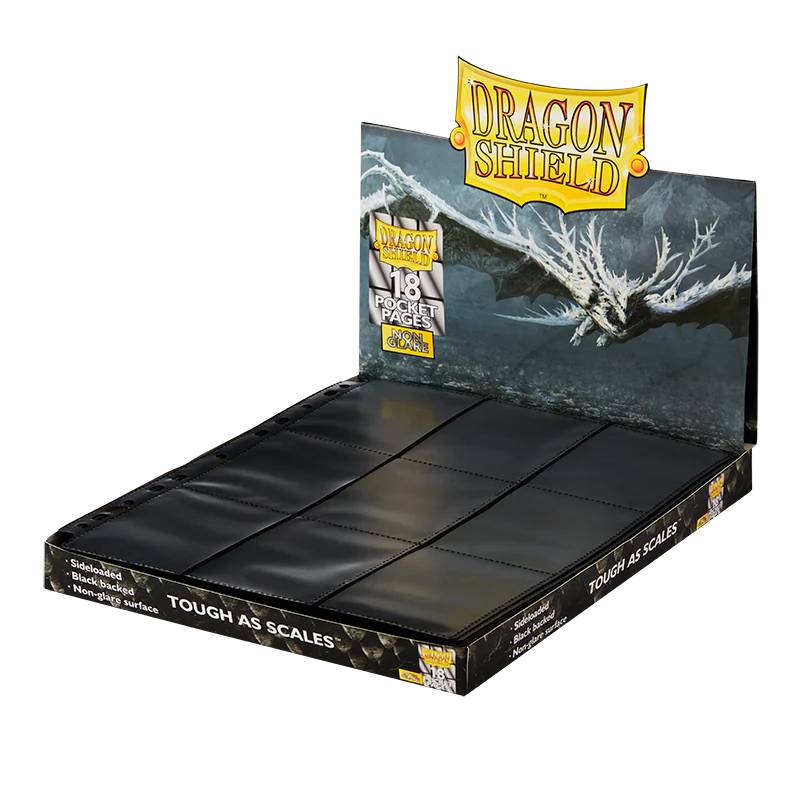 Dragon Shield 18 - pocket Side Loading Non - Glare Display (50st) - Hobbykort