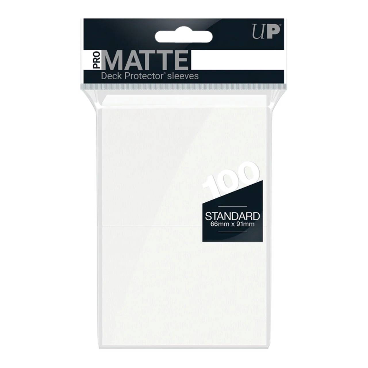 Ultra Pro Matte Sleeves Vit 100st (Standard) - Hobbykort