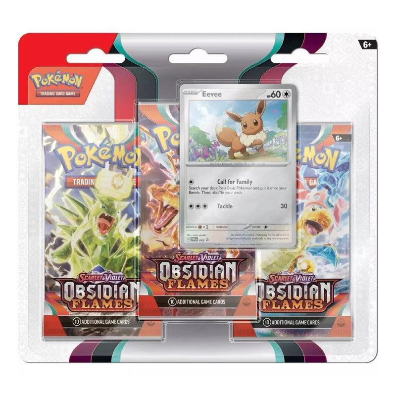 Pokémon Scarlet & Violet 3: Obsidian Flames 3 Pack Booster Pack Blister-Hobbykort