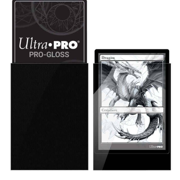 Ultra Pro Gloss Card Sleeves Svart 100st (Standard) - Hobbykort