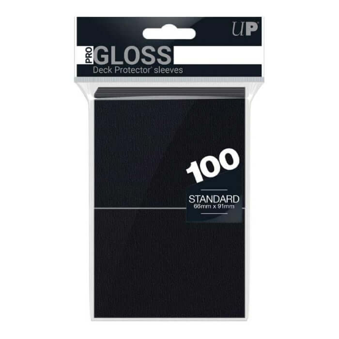 Ultra Pro Gloss Card Sleeves Svart 100st (Standard) - Hobbykort
